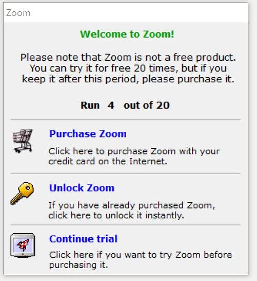 偽のZoom画面